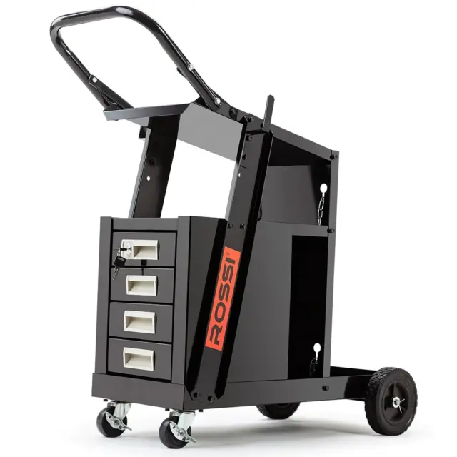 NNEMB Welding Trolley Cart Drawer Welder Cabinet MIG TIG ARC Plasma Cutter Bench