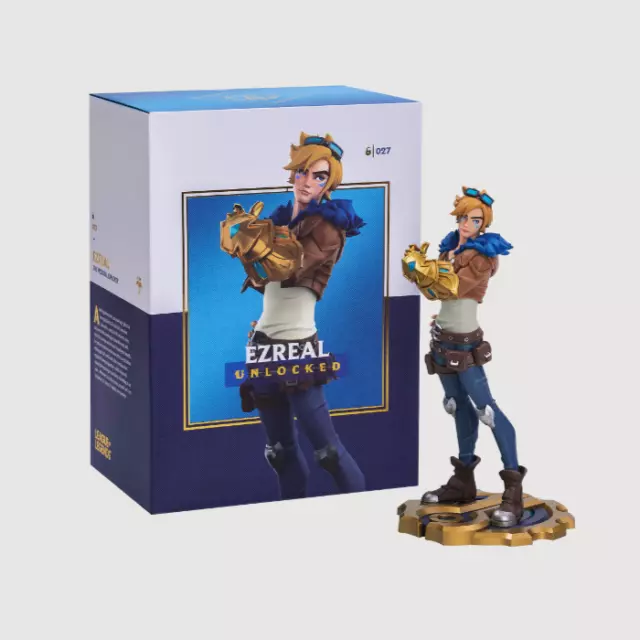 LOL League Of Legends Ezreal Statue Unlocked- Official Goods + COA
