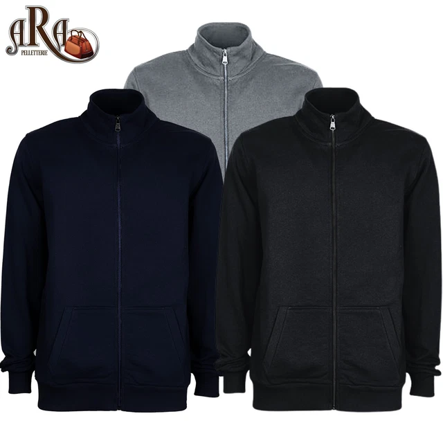 Felpa Uomo Con zip Maglione Sportivo Maglia Pullover Invernale Primaverile Calda