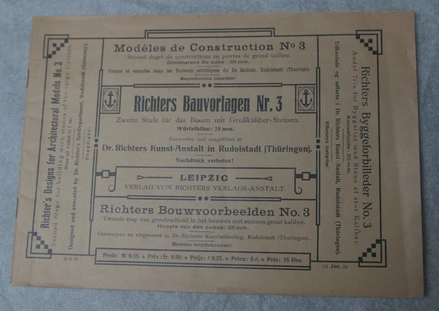 Richter’s Designs for Architectural Models - Booklet 3 For Anchor Blocks