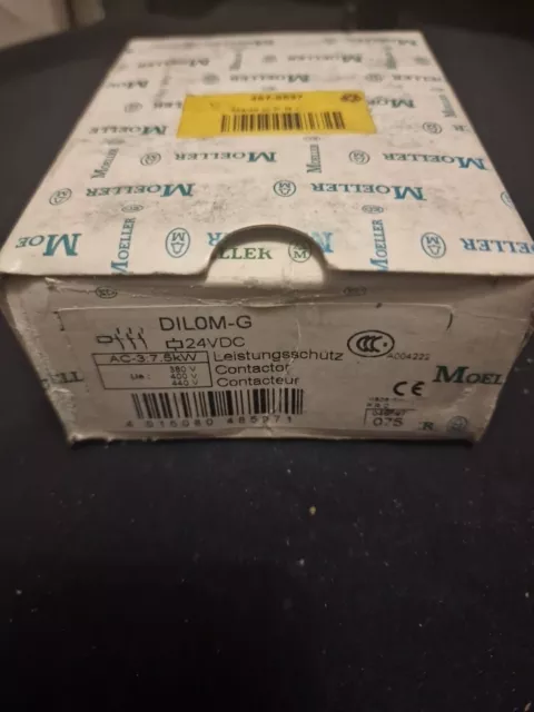 MOELLER  DIL0M-G DILOM-G 24vDC Coil Contactor. New Un-used Boxed