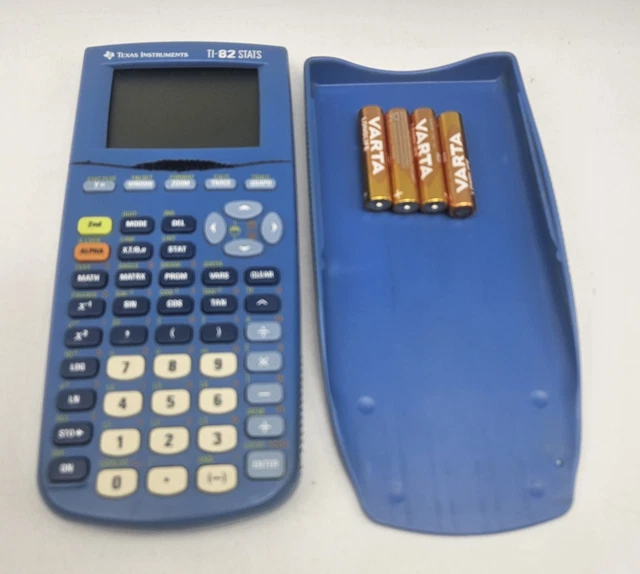 TI 82 Stats Taschenrechner Texas Instruments Schule Studium Blau ✅Händler