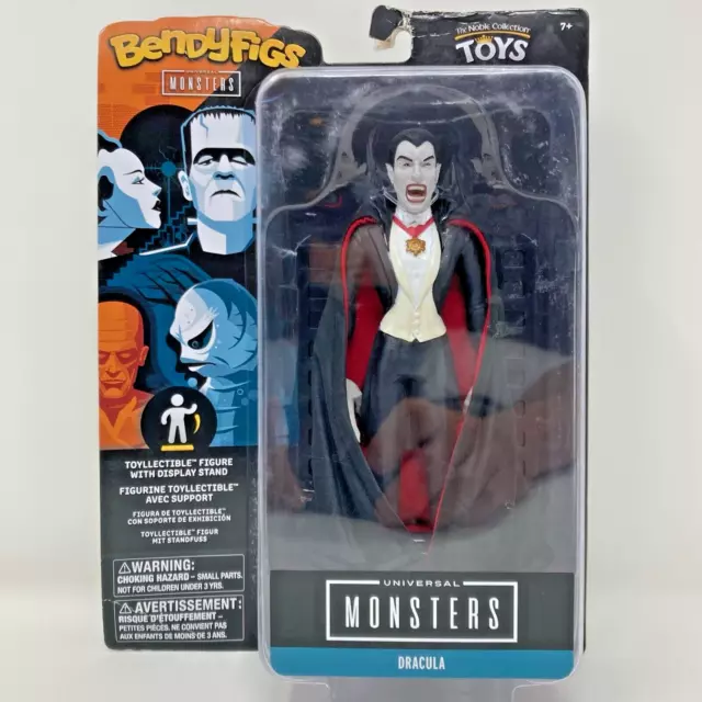 Figura Bendyfigs Universal Monsters Drácula 7" Juguetes Nobles Doblables Nueva