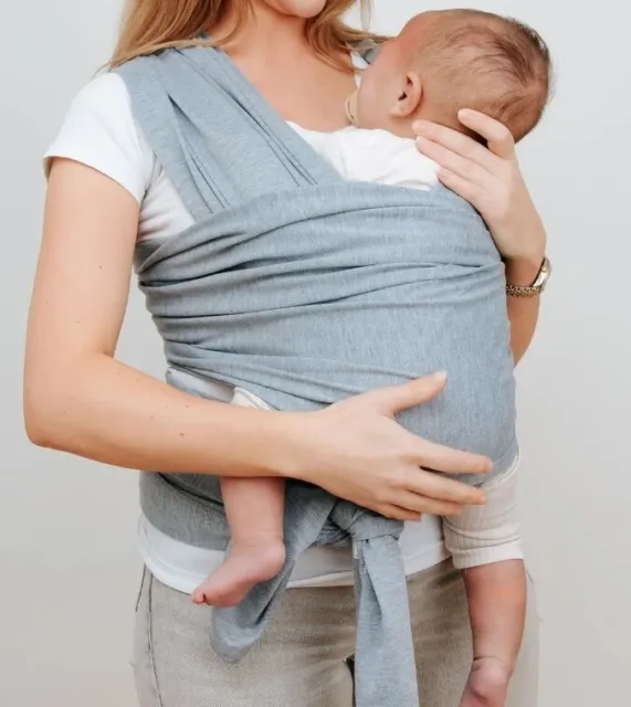 Baby Wrap Carrier Grey Brand New In Packaging Up to 33lbs