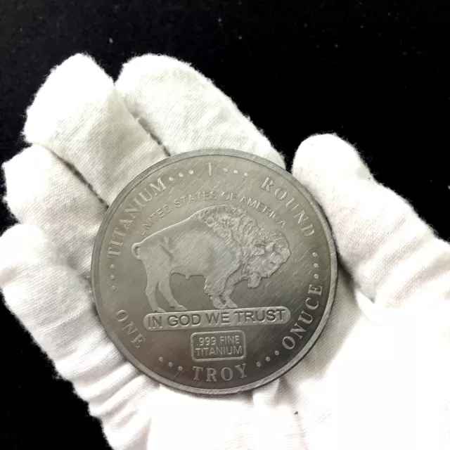 1 Unze Titanbarren Büffel Buffalo USA Bison 1 oz 999 Titan Barren Münze Medaille