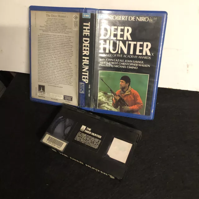 DEER HUNTER RARE Ex Rental EMI VHS Video CULT ROBERT DE NIRO $16.06 ...