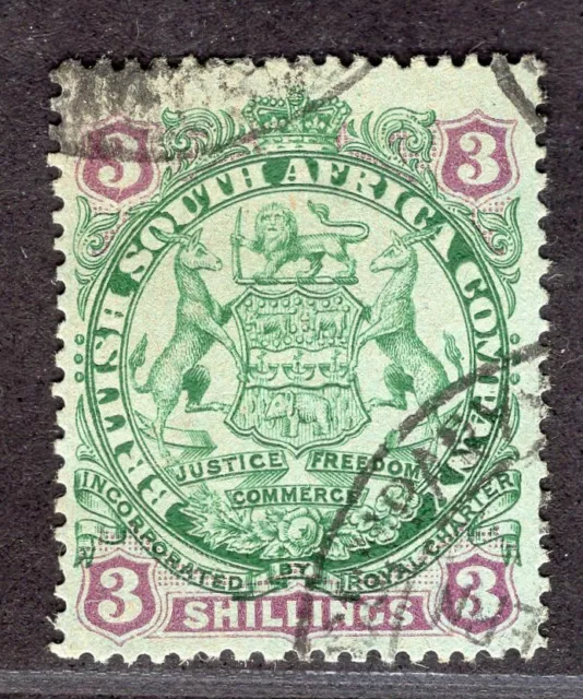 BRITISH SOUTH AFRICA COMPANY RHODESIA 1896 STAMP Sc. 36 USED