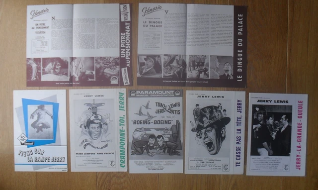 JERRY LEWIS lot de 7 synopsis cinema originale