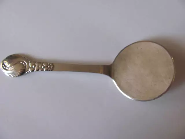 Evald Nielsen Denmark 830 Silver Pastry Server #12 Yin Ying Yang Blossom