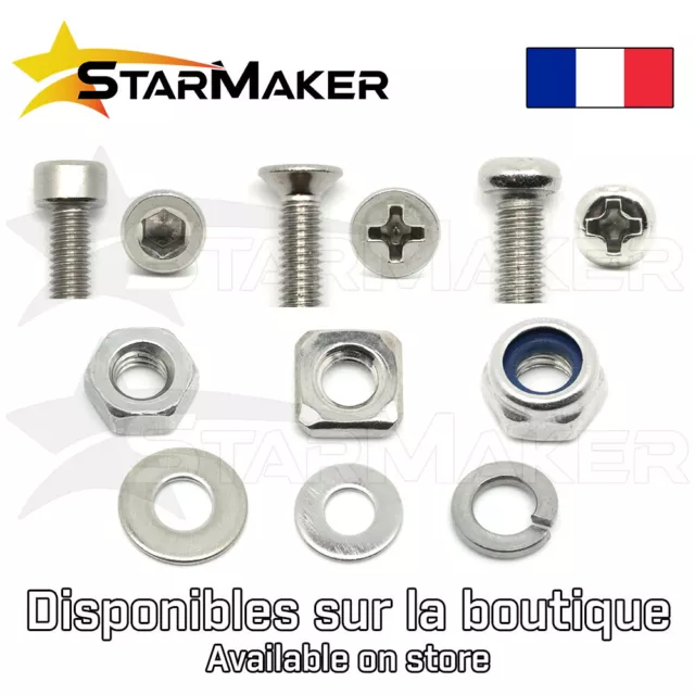 Vis à tête bombée inox A2 cruciforme - M2 M2.5 M3 M4 - 5 à 30mm 3