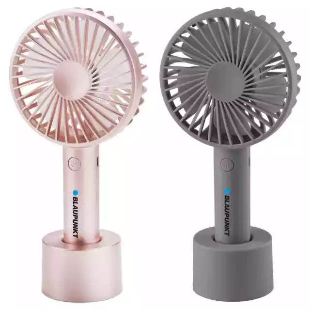 Blaupunkt 2-in-1 Rechargeable Portable Handheld Standing Fan 3 Speed Setting N24