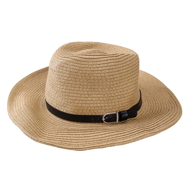 Cappello Larga Uomo Per Donna Largo Cappelli Cowboy Ornamento Di Paglia