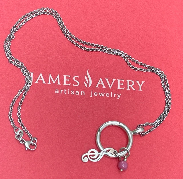 James Avery Changeable Heart Charm Holder Necklace - 24 in.