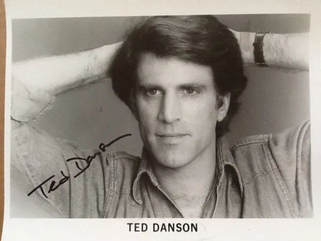 Ted Danson SIGNED 8x10 Photo   80s TV  Movie Actor  "Cheers"  3 Men & Baby