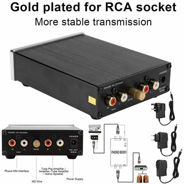 PHONO RECORD PLAYER Amplifier Turntable Preamplifier Preamp Pre