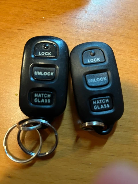 (2) Hatch Glass Toyota Remote Fob Keyless Entry Transmitter Clickers Oem