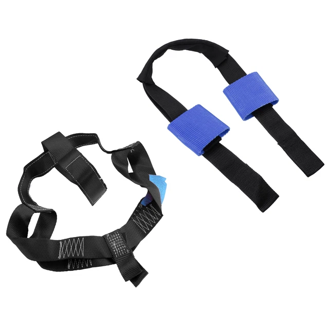 1 Ensemble Avant Arrière Roue Transport Attache Sangle Nylon Noir Bleu