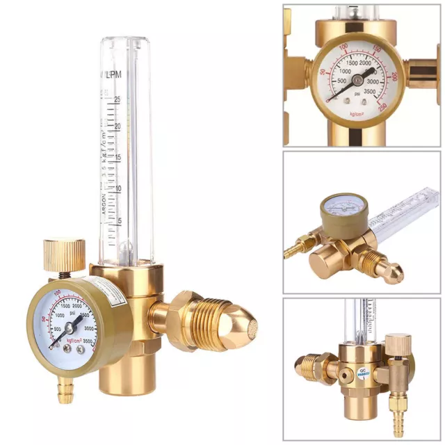 Gas Regulator Flow Meter Gauge Argon CO2 Mig Tig Welding Pressure Reducer Tool