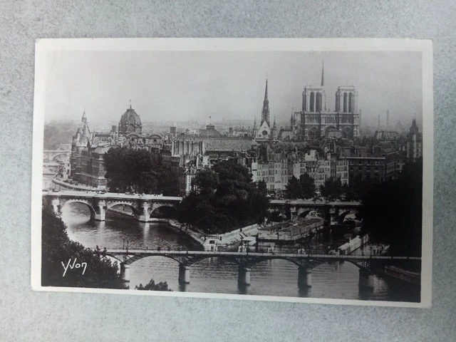 Cpa Paris En Flânant La Cité Notre Dame Et Les Ponts
