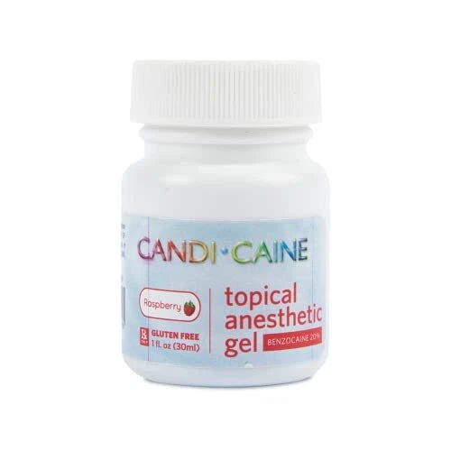 The Essentials Dynamic Dental Candi Caine Topical Anesthetic Gel 1 oz Raspber...