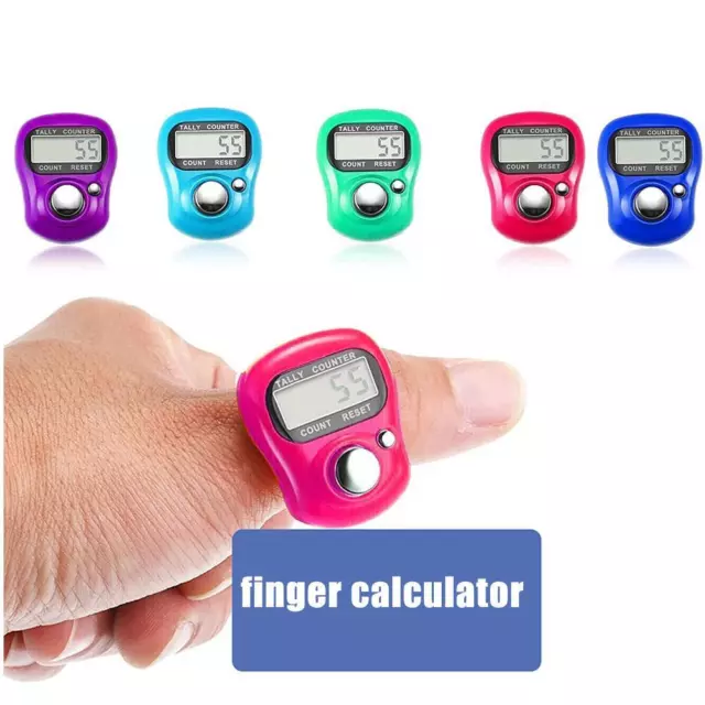 Digit Digital LCD Electronic Finger Hand Rings Knitting Row Tally Counter Nice