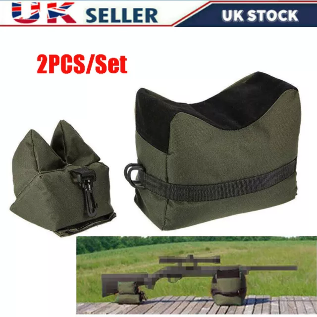 2Pcs/Set Shooting Rest Bags Front & Rear Rifle Air Gun Bench Bag Target Hunting