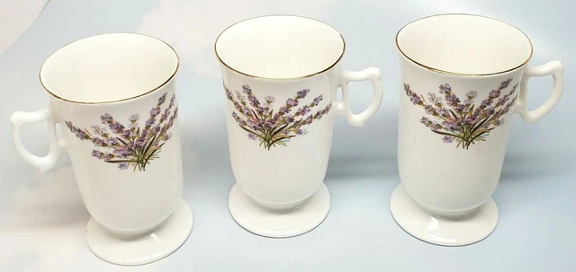 Royal Stuart Tara Hall Set of 3 Heather Irish Coffee Mugs Ireland - As Is