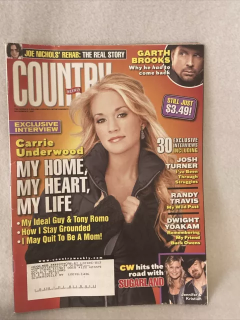 COUNTRY WEEKLY Carrie Underwood Josh Turner Little Big Town Sugarland 11/19/2007