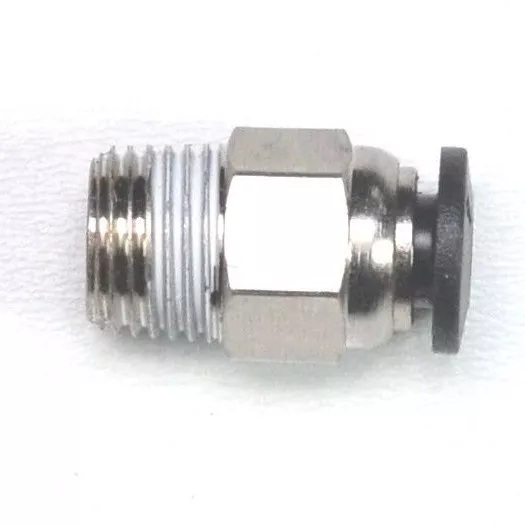 4mm OD Tube x 1/8 BSPT Male Straight Push to Connect Fitting FasPartsUSA