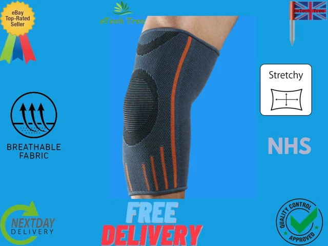 Elbow Brace Support Compression Sleeve Tennis Golfer Arthritis Pain Gym Easy Fit