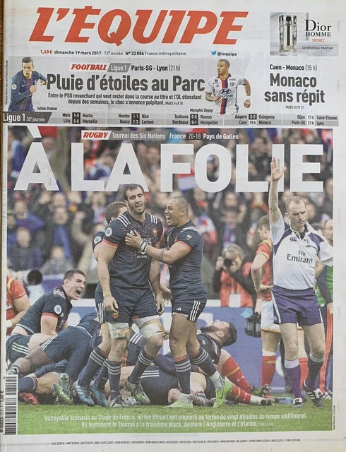 Journal L'Équipe Du 3 Février 1990 – Rugby : France-Angleterre Avec Leconte, Très Bon état