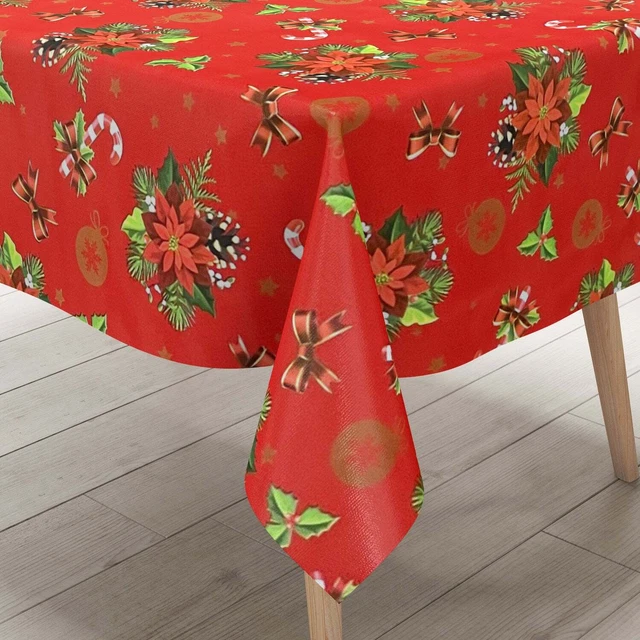 KEVKUS Nappe En Toile Cirée De Noël B5033-03 - En Relief