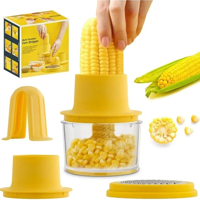 Upgraded 2025 Corn Peeler & Stripper Tool - Stainless Steel Effortless Corn Cutter For Corn On The Cob, Kitchen Gadget