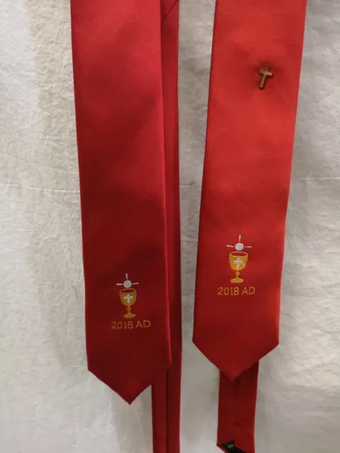 Boys First Holy Communion Sash Tie Dated 2018 With Chalice AG 2