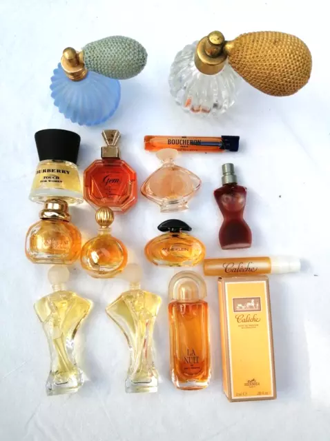 lot de quatorze flacons miniatures de parfum de différente marque, collection