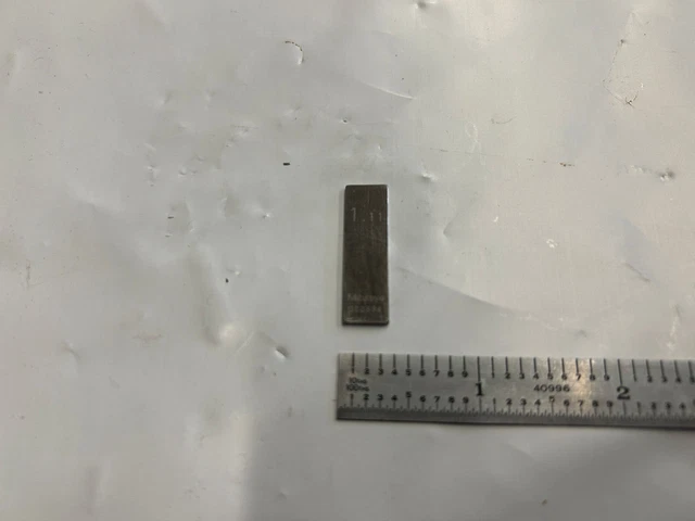 1.11mm Mitutoyo Steel Rectangular Gauge Gage Block