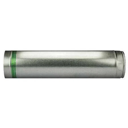 Greenseam Gr60spbgp9ga24 Round Snap Lock Pipe, 9 In Duct Dia, Galvanized Steel,
