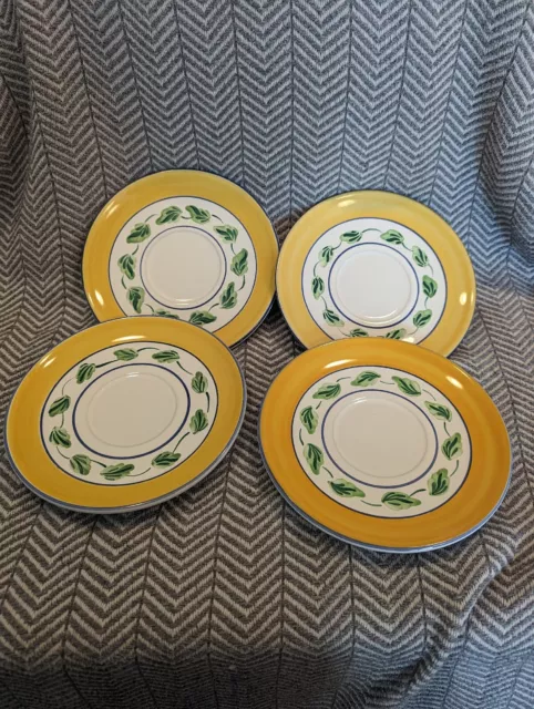 Herend Village Pottery Hungary. Elizabeth Barrer Roache 1993.  Set Of 4 Plates.