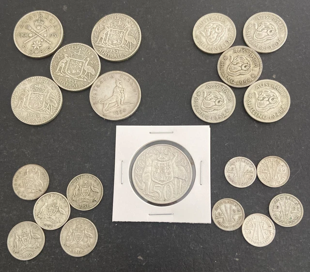 Bulk Lot Of 100 Old Two Shillings / Florin Coins - Mixed Dates & Conditions (VF To UNC)