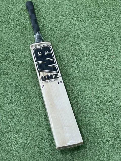 MB Malik UMZ Pathan  Cricket Bat -Brand New - 2lb 9oz - 40mm Edges! Full Profile