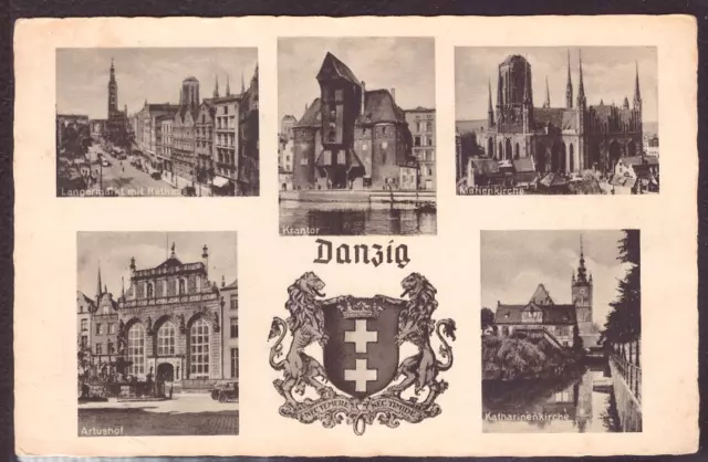 Danzig Wappen Ansichtskarte