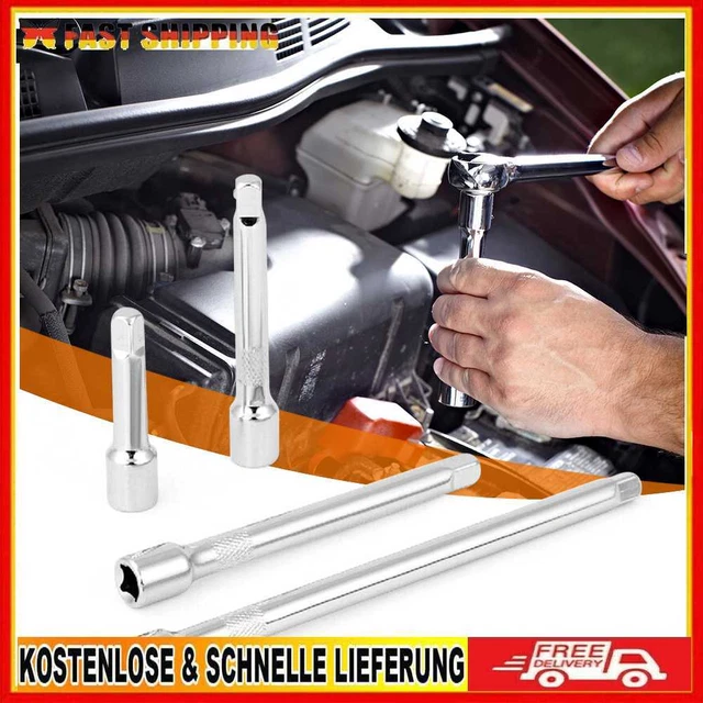 Drive Socket Extension Bar 4pcs Includes 2-inch 3-inch 4-inch 6-inch Extensions