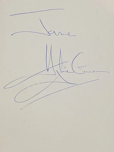 Hand Signed Uncertified Autograph from Hughie Green of Opportunity Knocks Fame