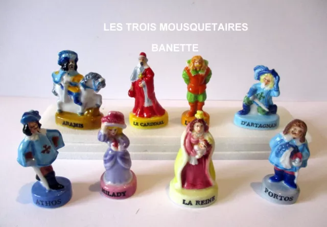 Fèves brillantes "LES TROIS MOUSQUETAIRES" Banette Série complète 2014