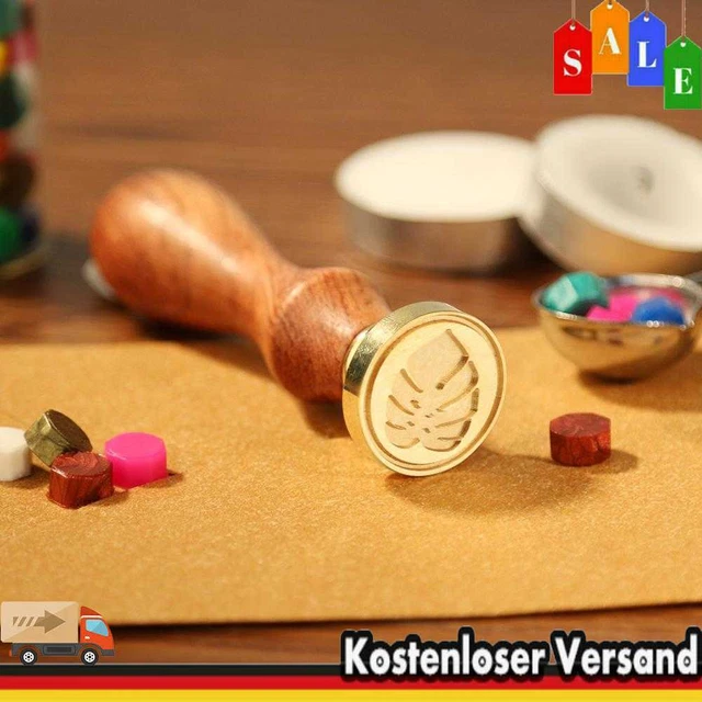 Siegelwachs-Stempel Sacred Geometry - Kupferstempel Mit Holzgriff