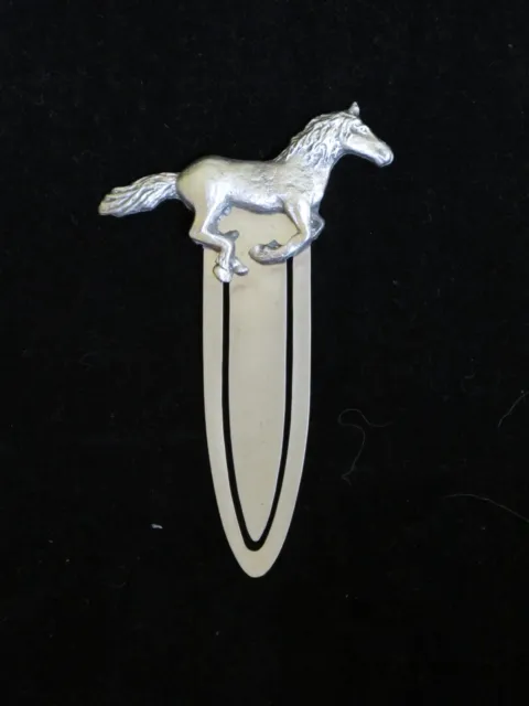 Horse Pewter Book Mark Galloping Pony  - Ideal Gift - Bookmark - Gift Boxed