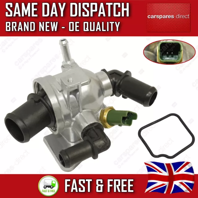 Vauxhall / Opel Corsa D Mk3 Thermostat Housing 1.3 W/ Sensor & Seal 2006-Onwards