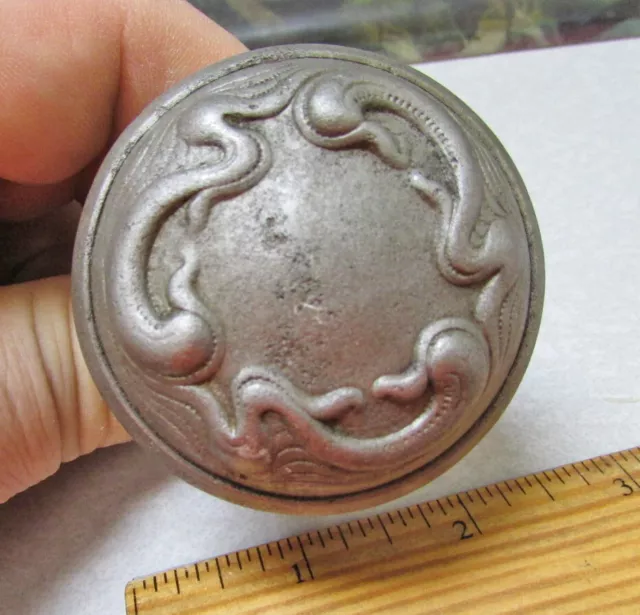 Vintage Door knob, beautiful Victorian Eastlake style design, 2 inch, decor item