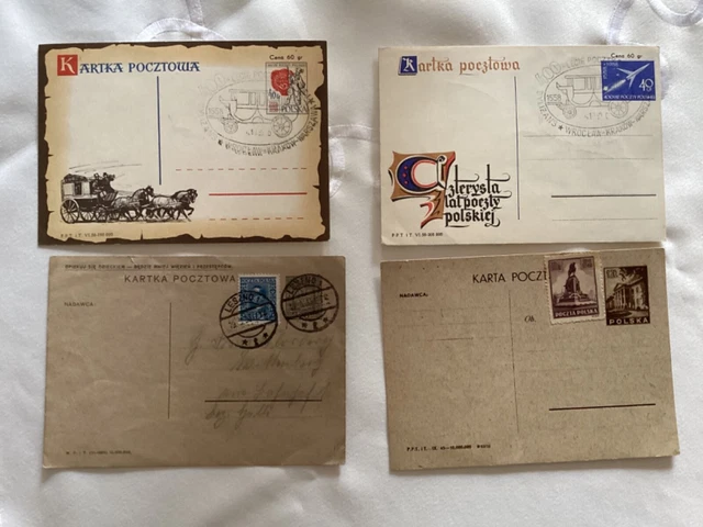 Polen Ganzsachenlot aus Sammlung-1933 -1959-bitte ansehen