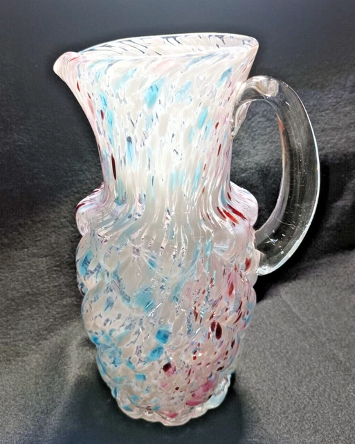 Vase Ou Pichet En Verre De Clichy - Modèle 1900, 22 Cm De Haut, 474g
